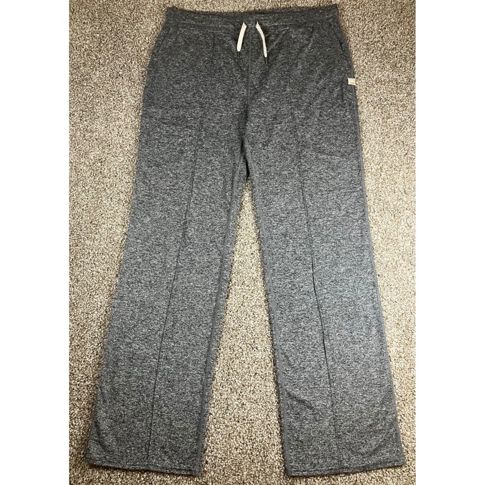 Vuori Womens Halo Essential Wide Leg Pants Size XL Heather Gray VW425 Dreamknit